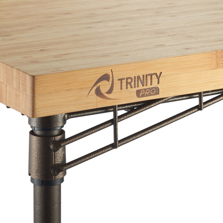 Trinity Pro Storage Expandable Bamboo Kitchen Cart