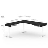 Bestar Viva Back-to-back L-shaped Height-adjustable Workstations