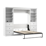 Bestar Evolution 3-piece Wall Bed Set, White