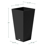 Veradek 30" Tall Square Planter, 2-pack