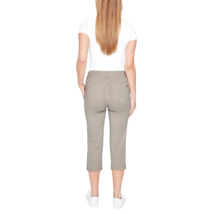 Up! Women’s Garment Wash Pull-on Capri