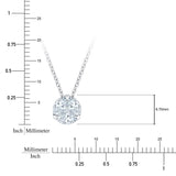Marquise and Round Brilliant Diamond Pendant (0.40 ctw)