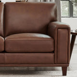 Prospera Home Jensen Top-grain Leather Sofa and 2 Chairs