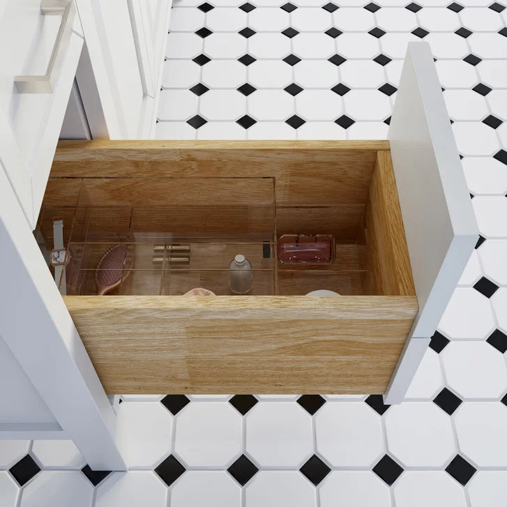 Studio Bathe Thomson II Vanity in White Finish with Engineered Stone Countertop