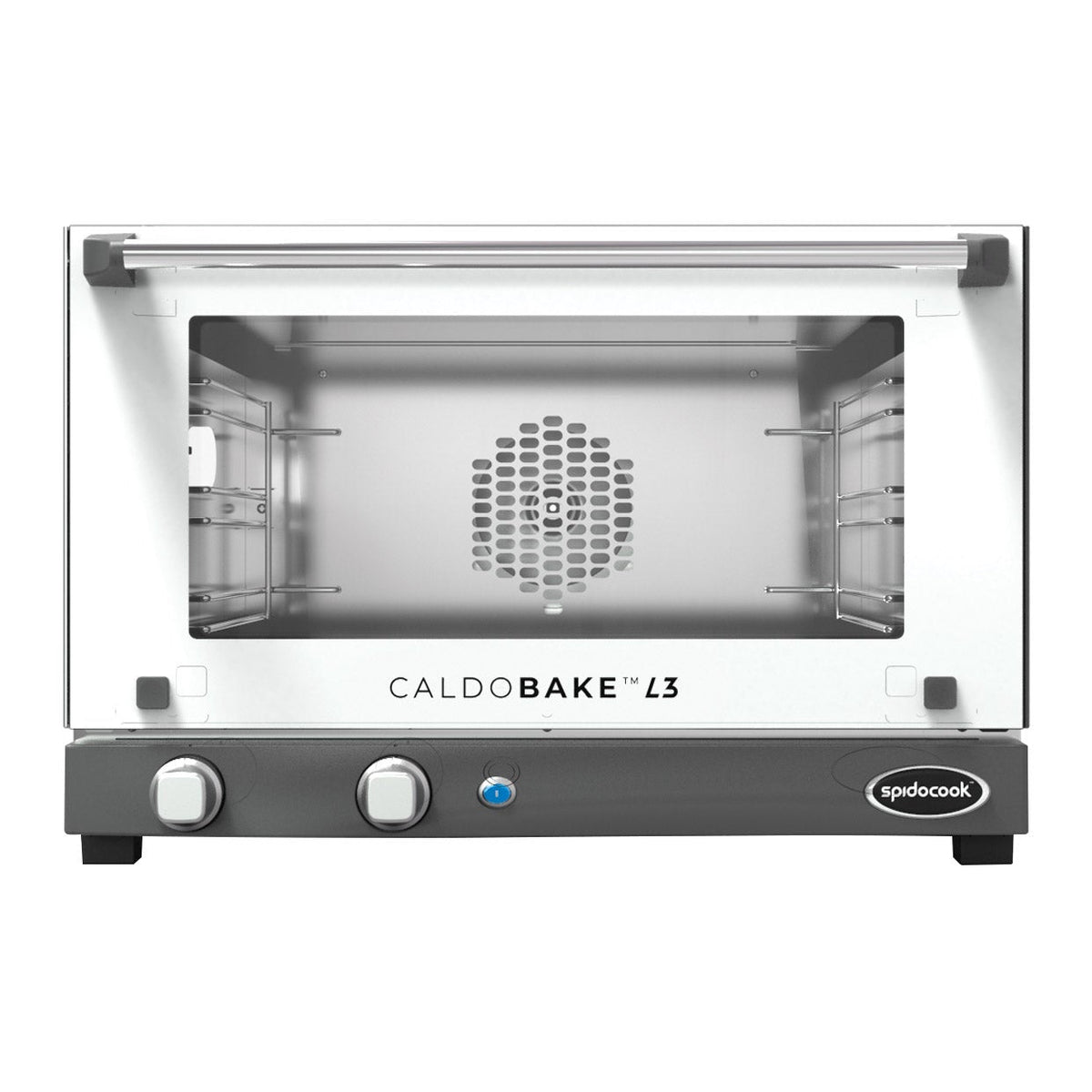 Caldobake 23.6 in. 1.34 cu ft. Stainless Steel Half Size Pan Convection Oven