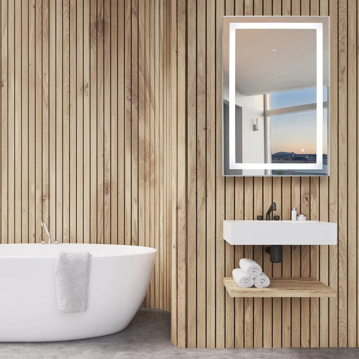 WarmlyYours Audrey Rectangular LED Mirror