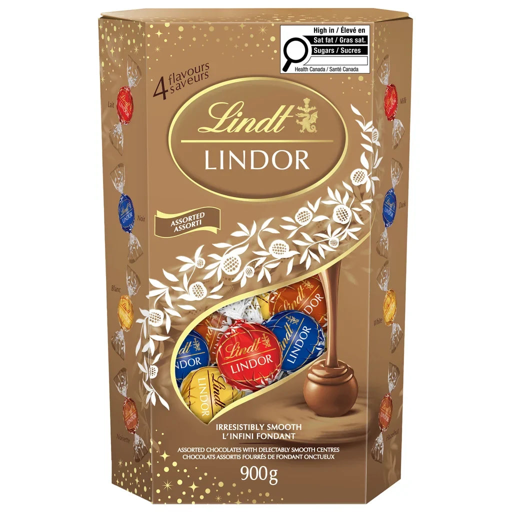 Lindt Lindor Assorted Chocolates Cornet, 900 g