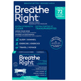 Breathe Right Extra Strength Clear, 72 strips