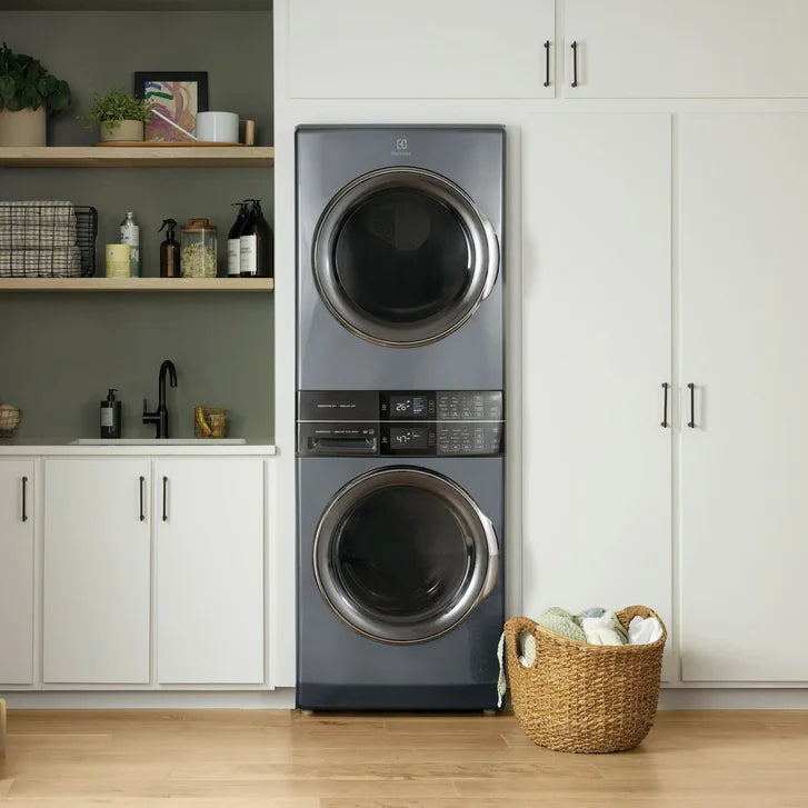 Electrolux 6 Series Single Unit Front Load Laundry Tower with 5.2 cu. ft. Washer, 8.0 cu. ft. Electric Dryer