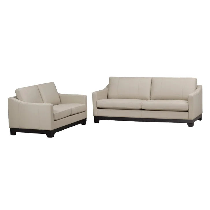 Omni Top-grain Leather Sofa, and Loveseat