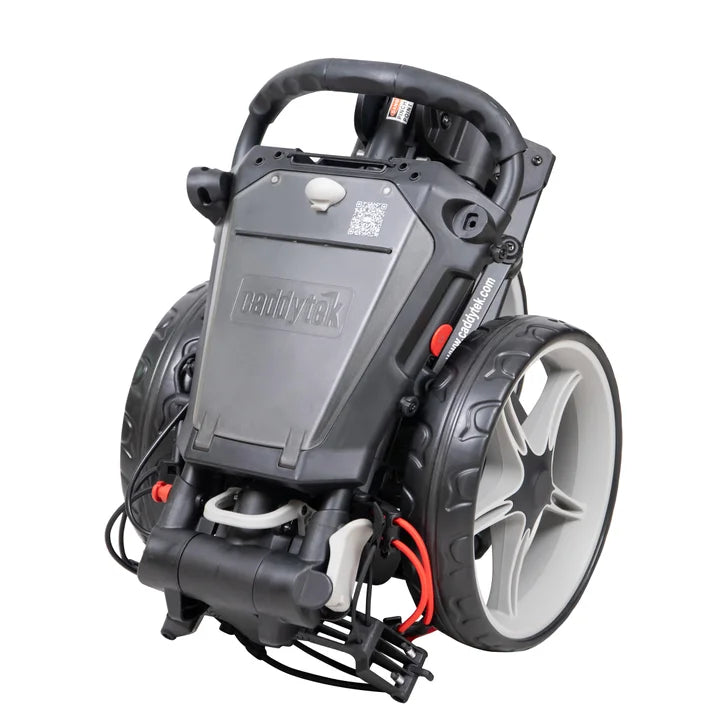 Caddytek - Auto fold/unfold Compact 3 Wheel Golf Push Cart with Cooler Bag