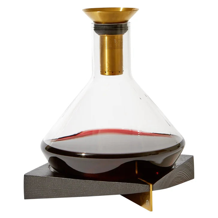 Rabbit Wine Decanter with Wood Base