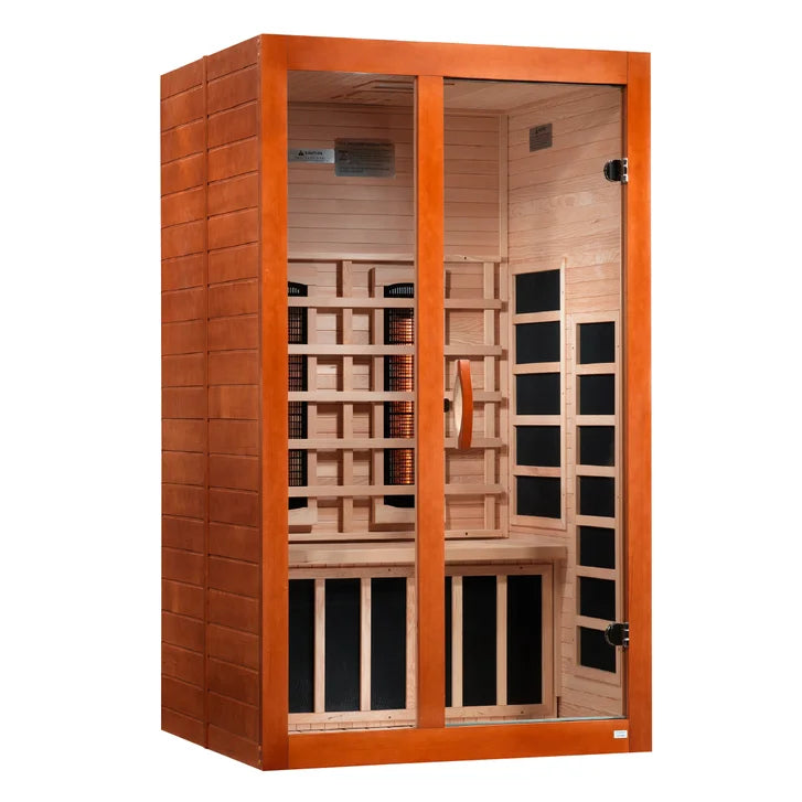 Dynamic Saunas Santiago 2-person Canadian Hemlock Full Spectrum Ultra Low EMF Infrared Sauna