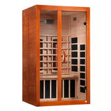 Dynamic Saunas Santiago 2-person Canadian Hemlock Full Spectrum Ultra Low EMF Infrared Sauna
