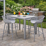 Patioflare Plus Collection Outdoor Barstools 4-pack