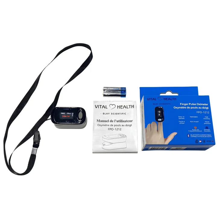 Vital Health Fingertip Pulse Oximeter with Bluetooth