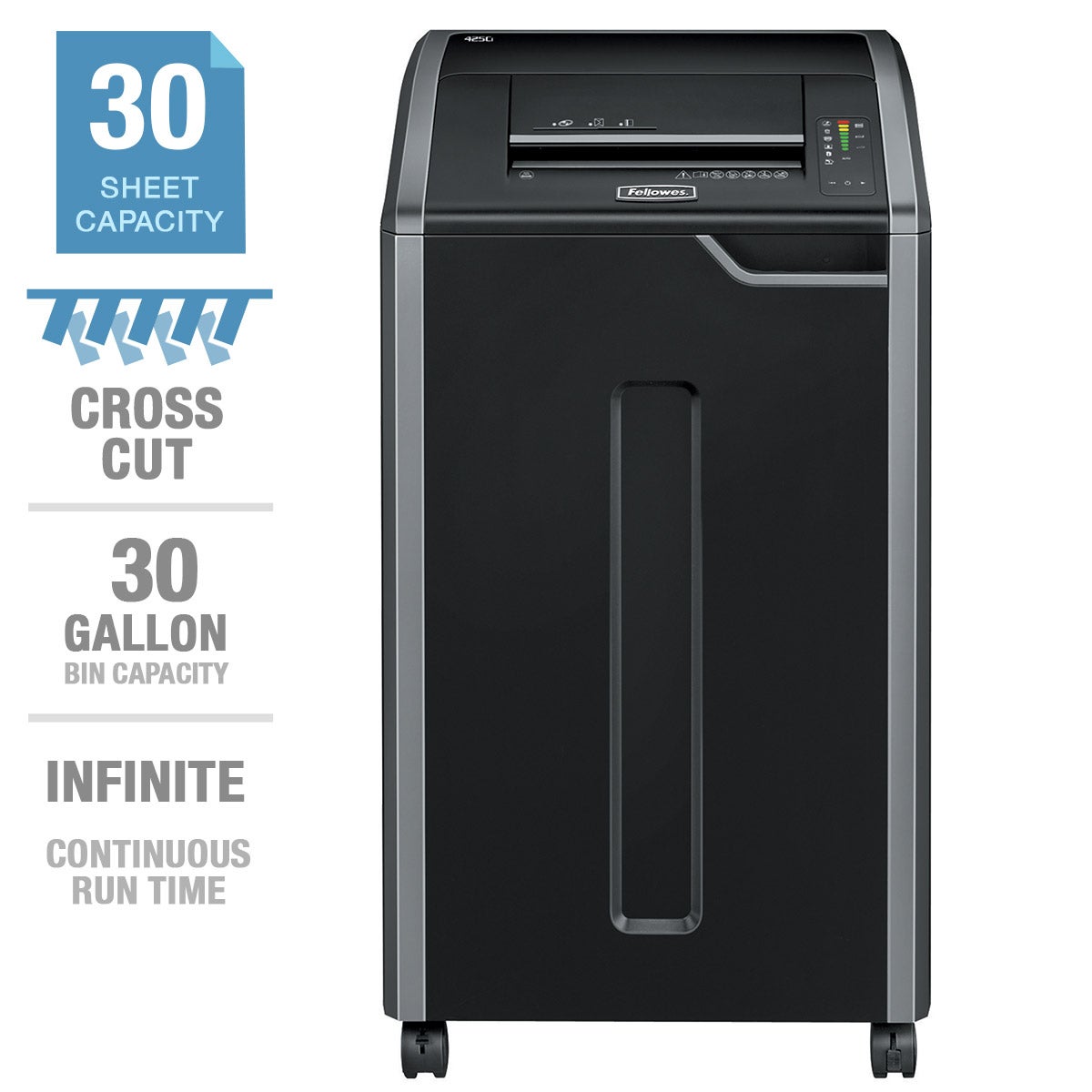 Fellowes Powershred 425 Ci 100% Jam-proof Cross-cut Shredder