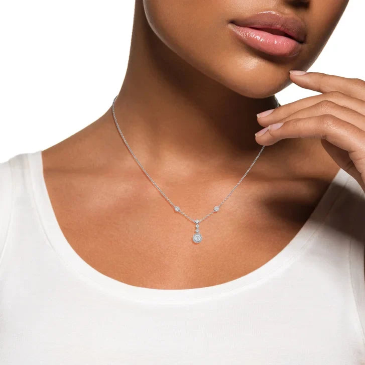 Round Brilliant Diamond Necklace (0.65 ctw)