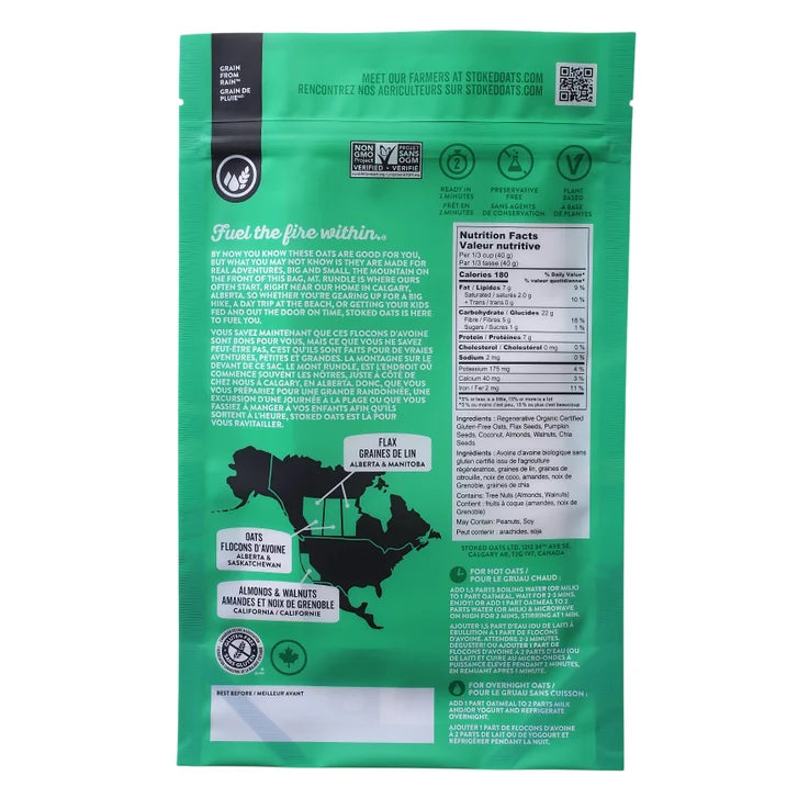 Stoked Oats Oatmeal, 8 × 500 g