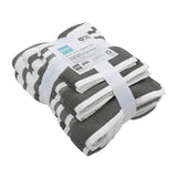 Textured Stripe Towel Set, 6-piece