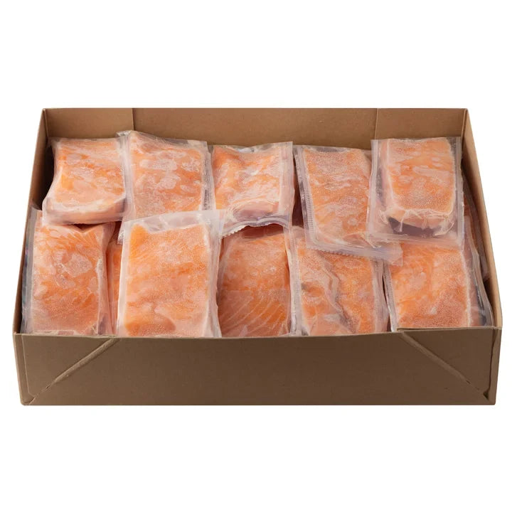 Blue Tide Farmed Atlantic Salmon Portions Skinless, 4.54 kg (10 lb)