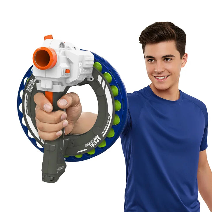Blue Spiral Power Popper with 40 Balls