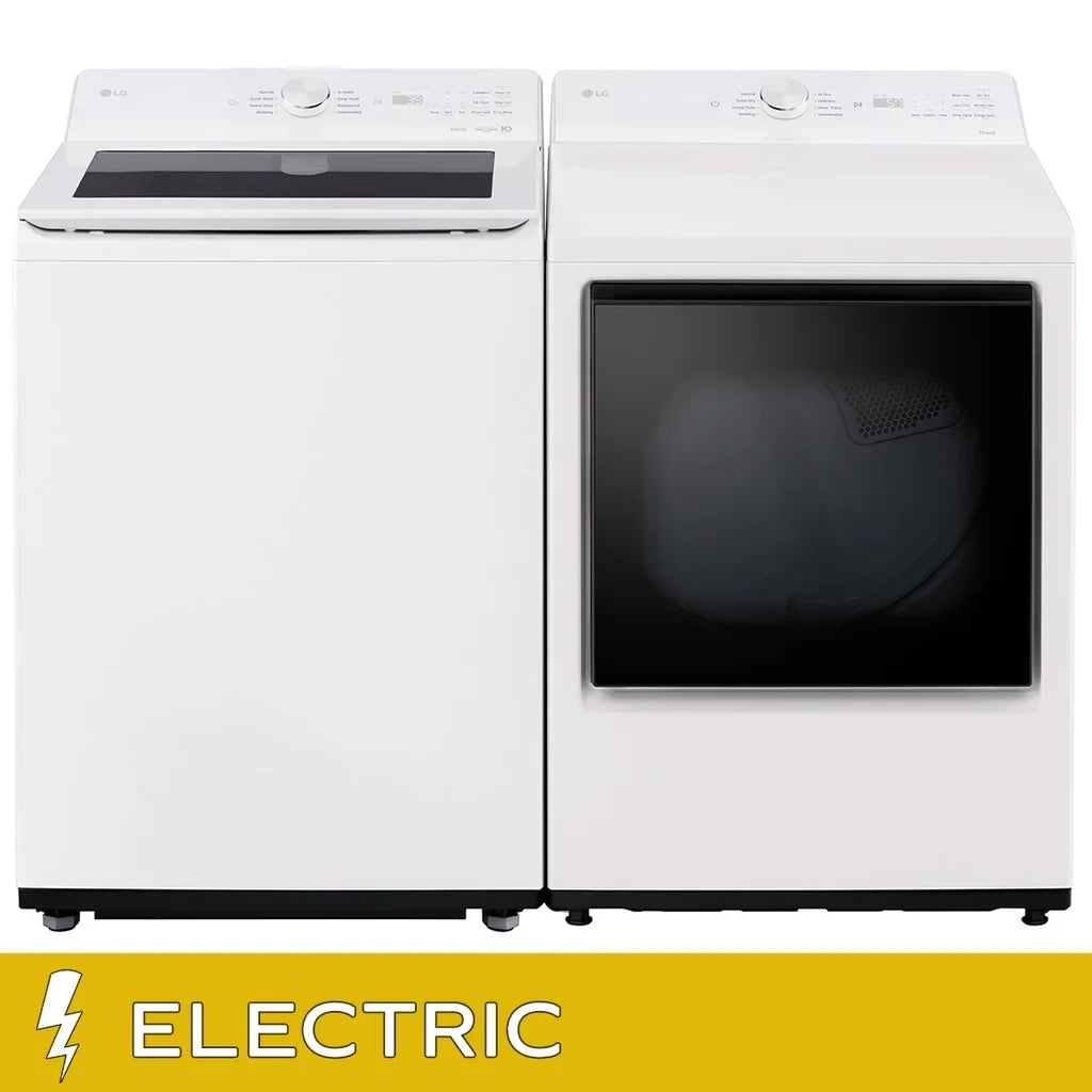 LG Laundry Bundle 5.8 cu. ft. Top Load Washer and 7.3 cu. ft. Electric Dryer