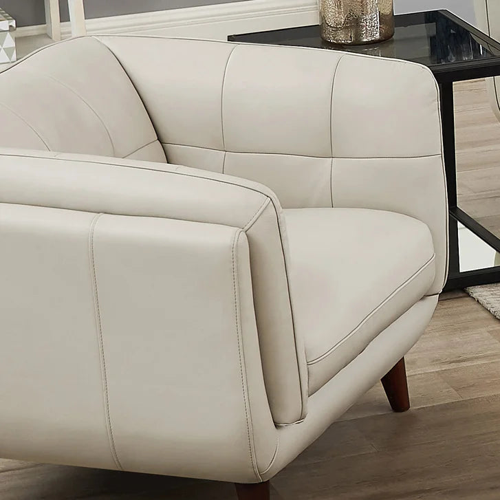 Prospera Home Barcelona Top Grain Leather Sofa, Loveseat and Chair
