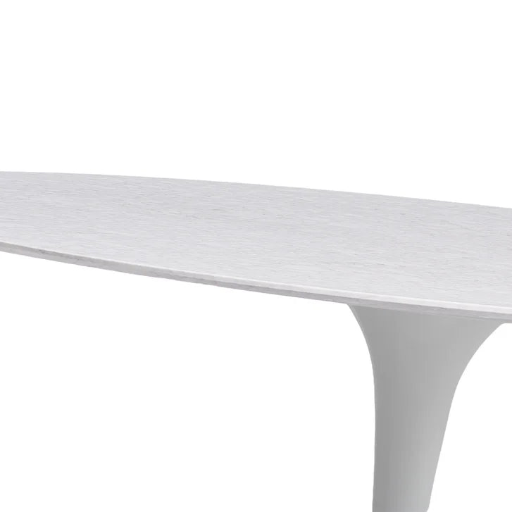 Orchid Round Solid Quartz Dining Table, 132,1 cm (52 in.) diameter