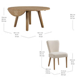 Bayside Furnishings 5-piece Dining Room Set