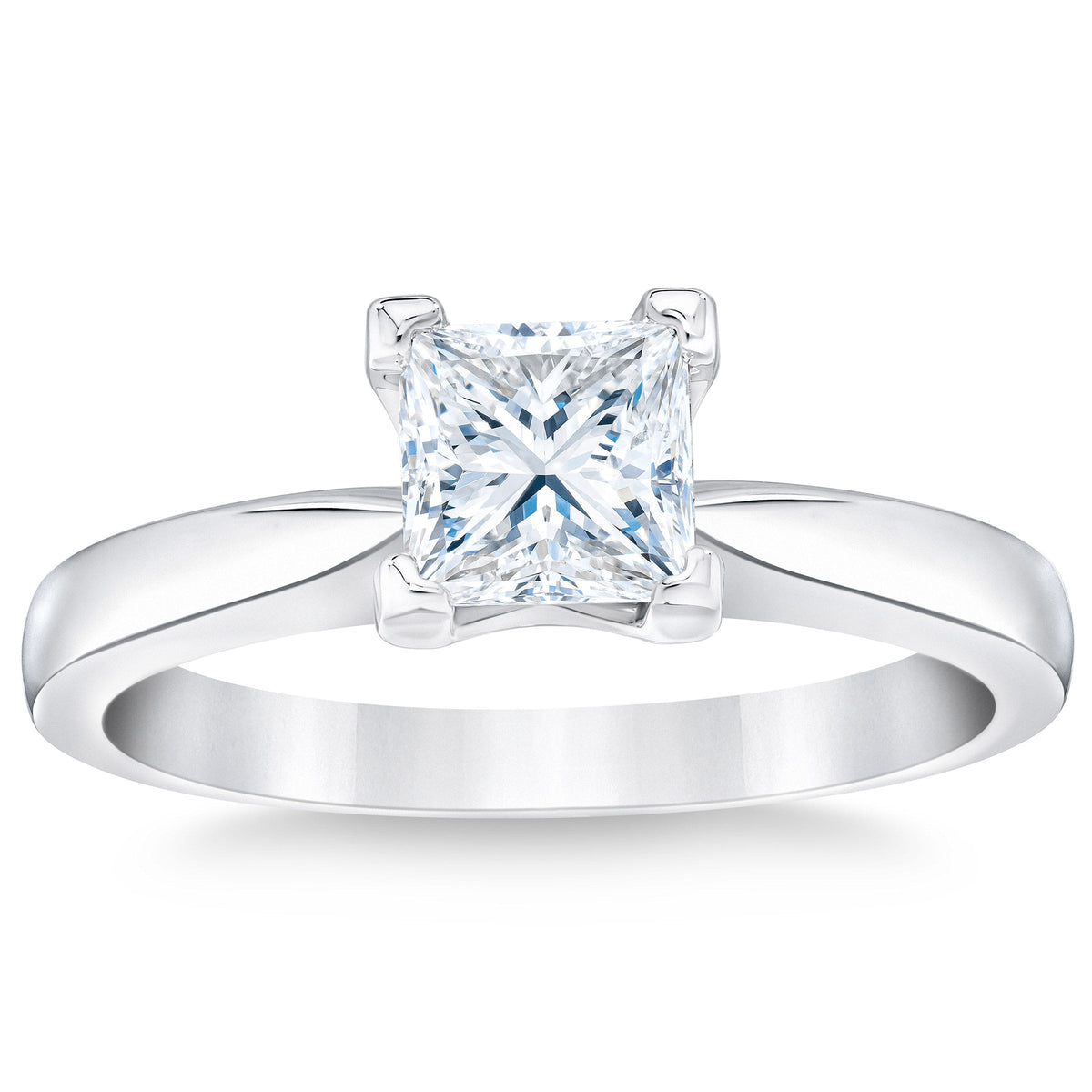 Princess Cut Diamond Solitaire Ring (1.00 ct)