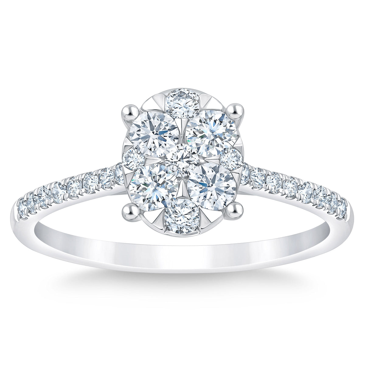 Round Brilliant Diamond Composite Ring (0.50 ctw)
