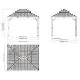 Sojag Fontana 10 ft. x 12 ft. Sunshelter