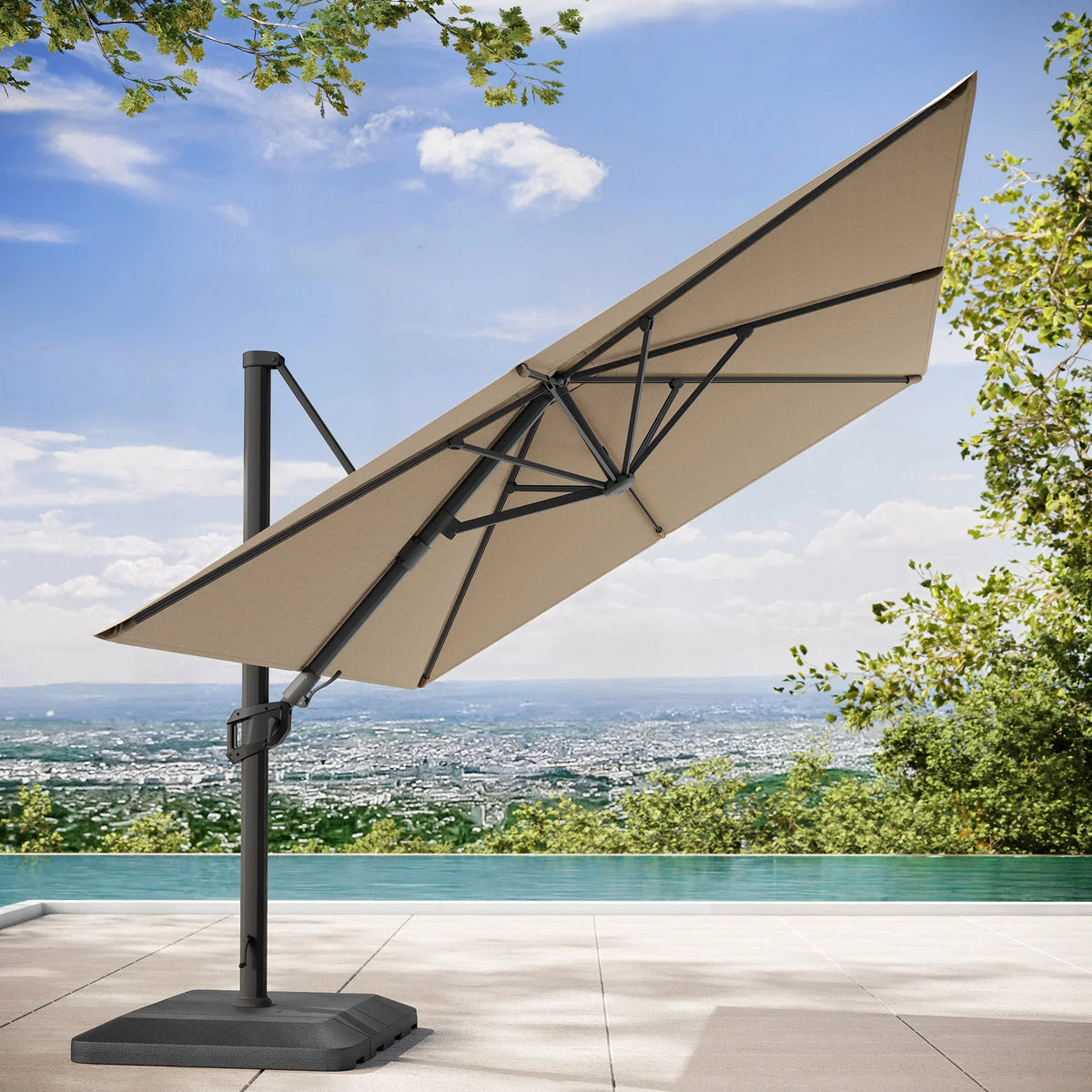 Seasons Sentry 3.05 m x 3.97 m (10 ft. x 13 ft.) Cantilever Umbrella