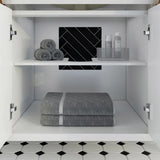 Studio Bathe Thomson II Vanity in White Finish with Engineered Stone Countertop