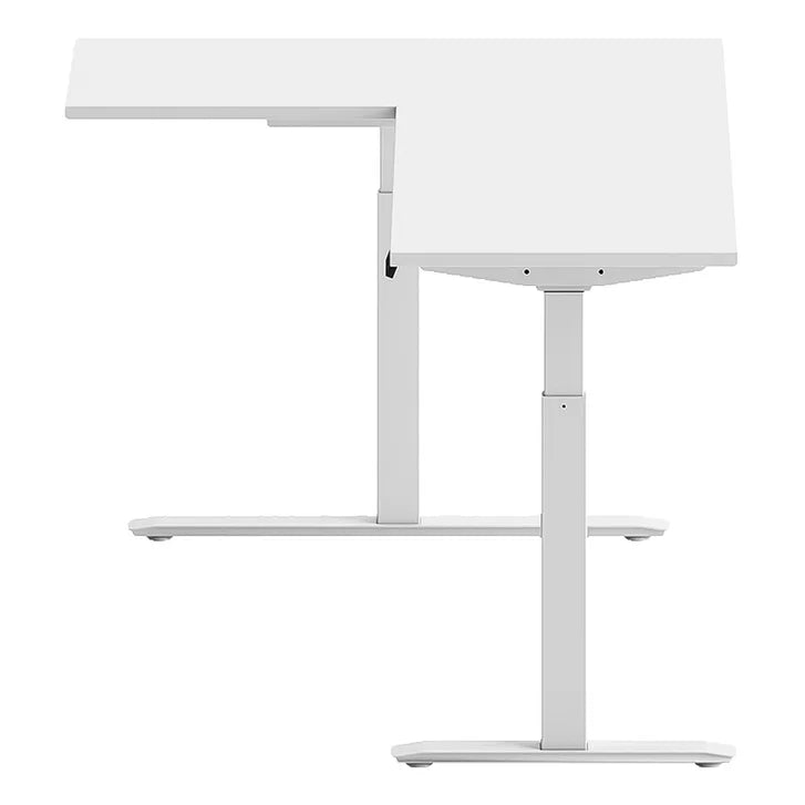 Motionwise L‑Shaped Height Adjustable Desk with 2 Lifting Columns
