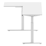 Motionwise L‑Shaped Height Adjustable Desk with 2 Lifting Columns