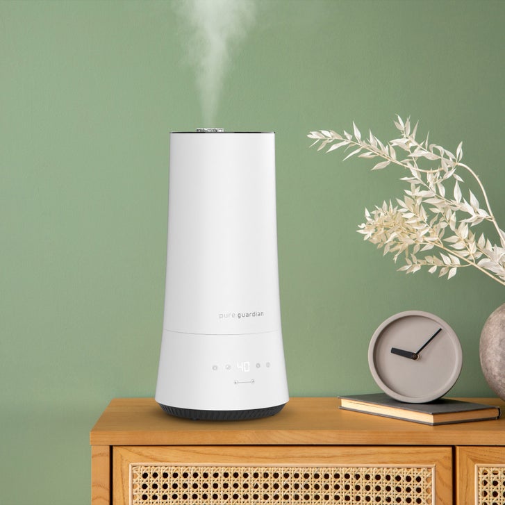 PureGuardian H997W 90-Hour Ultrasonic Cool Mist Top Fill Humidifier, 6.1 L