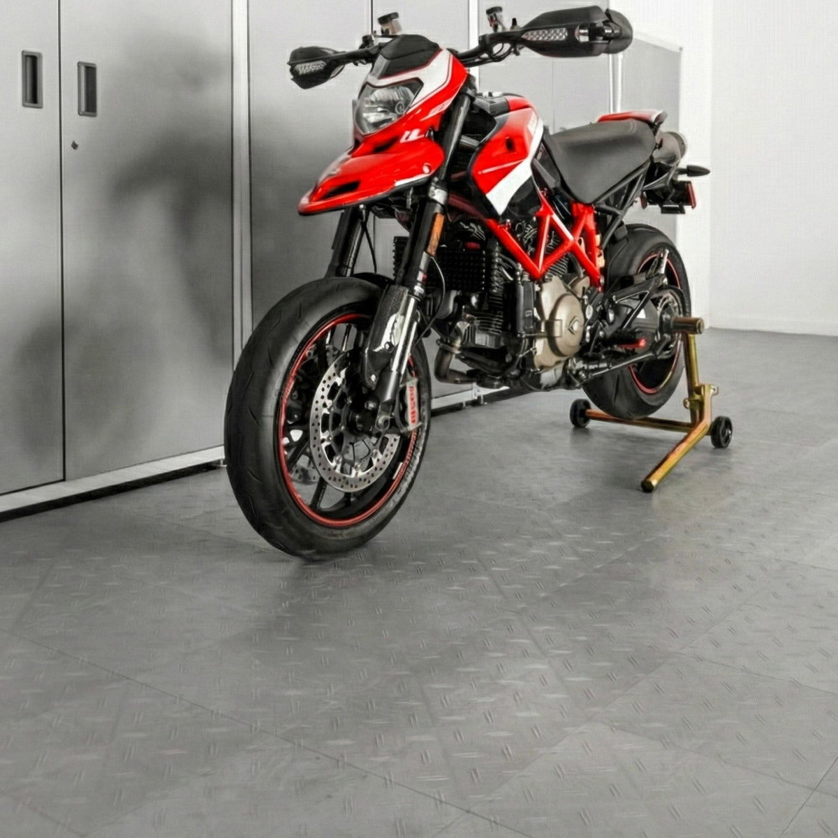 MotoFloor Garage Floor Modular Tiles - Alloy