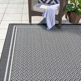 Gertmenian Naples Collection Ace Border Indoor/Outdoor Area Rug