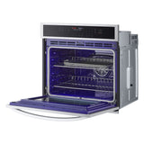 LG 30 in 4.7 cu ft. Stainless Steel Electric Single Door Convection Wall Oven with Air Fry