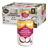 Cha's Premium Organic Coconut Milk, 6 × 405 mL