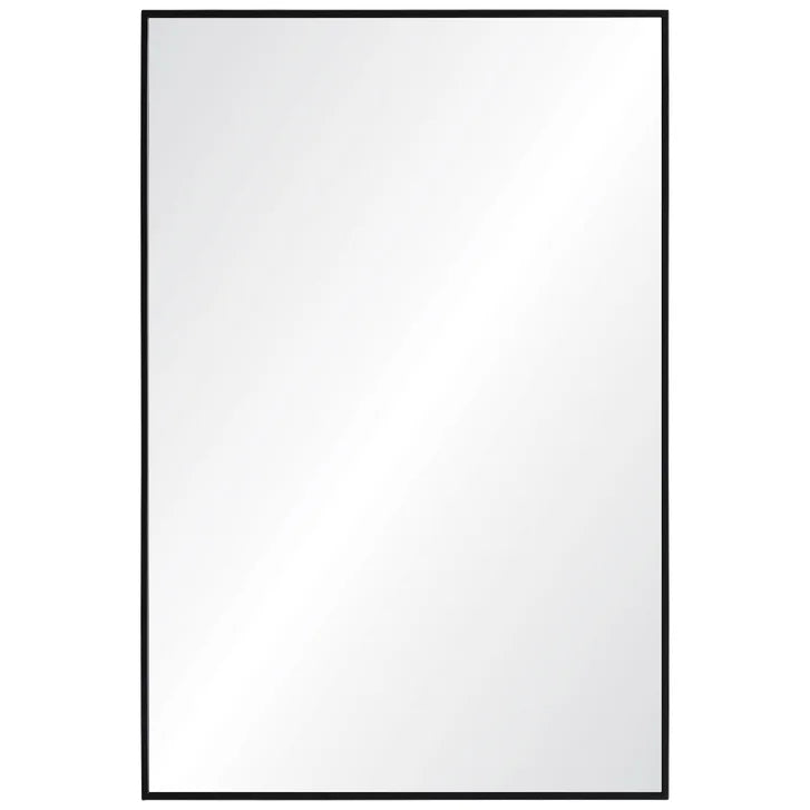 Parker Classic Rectangular Mirror with Black Iron Frame