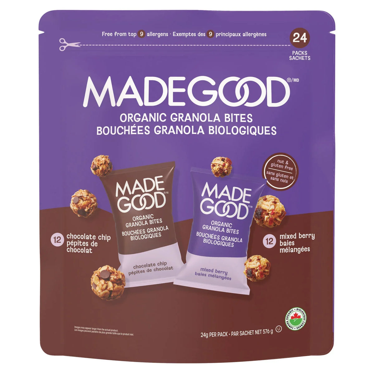 MadeGood Granola Minis, 24 × 24 g