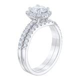 Round Brilliant Diamond Wedding Set (1.37 ctw)