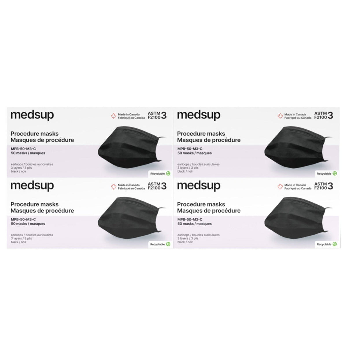 Medsup Medical Procedure Masks, 200 count