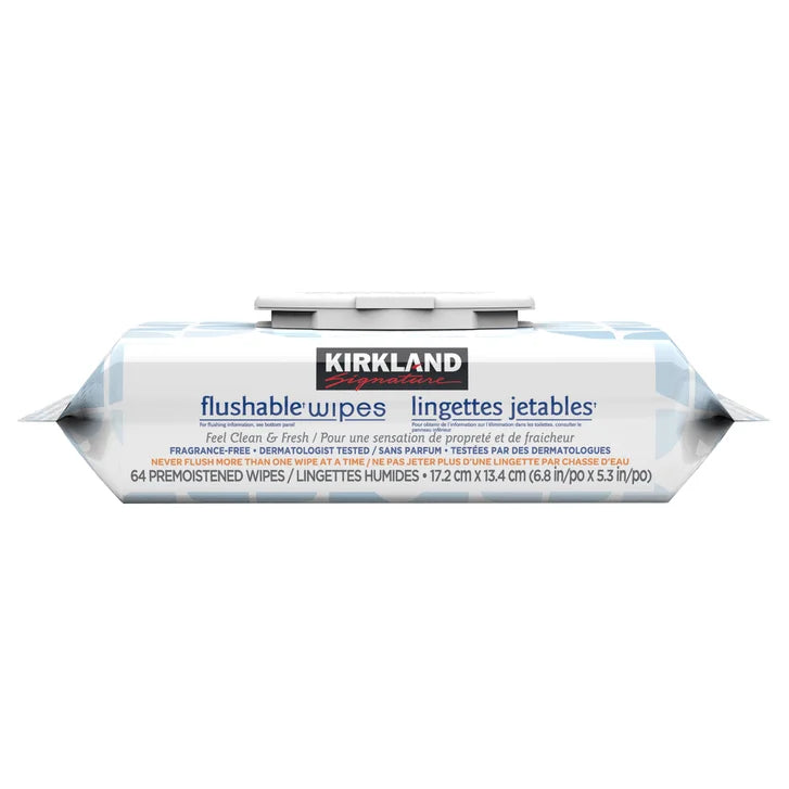 Kirkland Signature Flushable Wipes, 640 Wipes