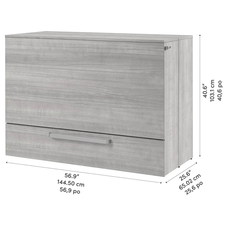 Borealis Queen Cabinet Bed with Drawer & Mattress