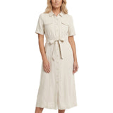 Simon Chang Women's Belted Midi Dress