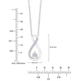 Round Brilliant Diamond Infinity Pendant (0.10 ctw)